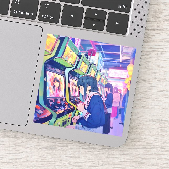 シール Seal｜ゲーセンJK 寿司娘 GenerativeAI Aufkleber (Detail)