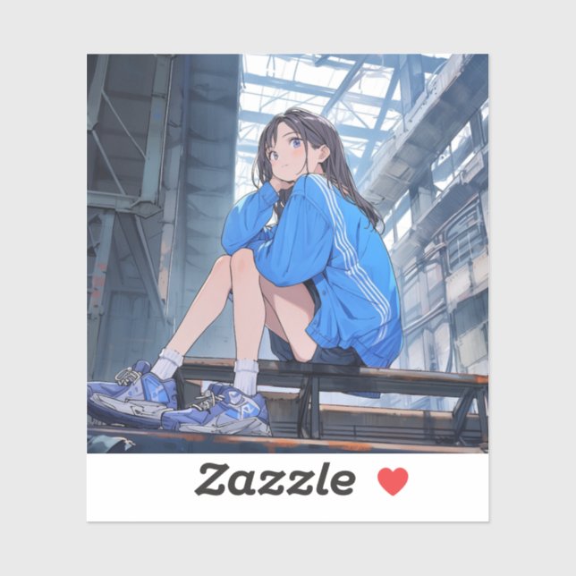 シール Seal｜放課後JK 寿司娘 GenerativeAI Aufkleber (Blatt)