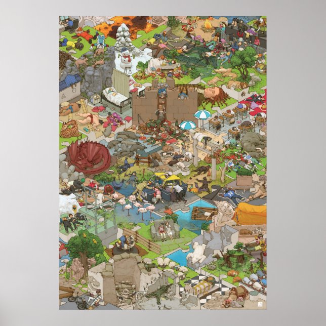 シ タ ヒ jeder Sleeping Poster (Vorne)