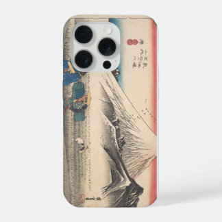 スマートフォンケースHiroshige Mount Fuji Ukiyo-e iPhone 15 P Pro Hülle