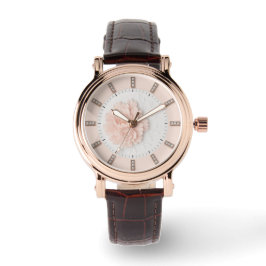 ダイヤモンド牡丹 パステルピンク 腕時計 ARMBANDUHR
