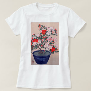 ツツジの盆栽, 小原古邨 Bonsais-Azalee, Ohara Koson, Ukiyo-e T-Shirt