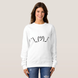 ¯\_(ツ)_/¯ Schulterzucken-Emoji Sweatshirt Crewneck