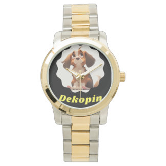 デコピン（DEKOPIN）ヴィンテージ黒革【限定品】 ARMBANDUHR