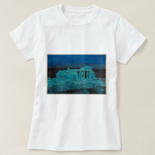 パルテノン神殿, Parthenon, Hiroshi Yoshida, Holzschnitt T-Shirt