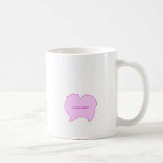 ピンクとブルーのポメラニアン KAFFEETASSE