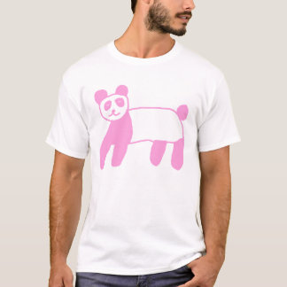 ピンクパンダPink Panda Japanese Katakana Retro Kawaii Gr T-Shirt
