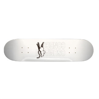 フー - ピンクの猫 ブラック - Foo! Black Version - Pink kitty Skateboard