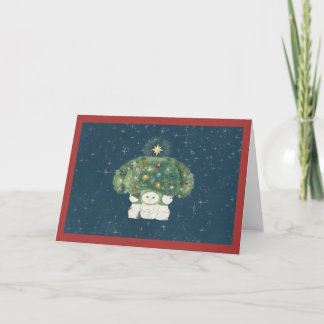 ブロッコリーねこちゃん クリスマスカード DANKESKARTE