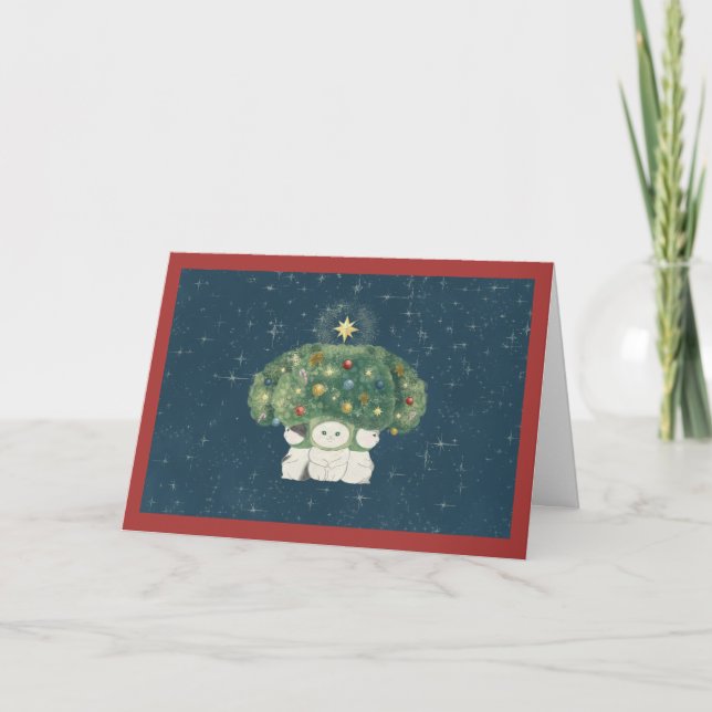 ブロッコリーねこちゃん クリスマスカード DANKESKARTE (Vorderseite)