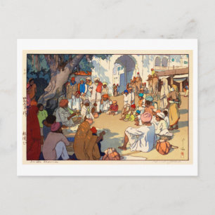 ヘ ビ い, Schlangenbeschwörer, Hiroshi Yoshida Postkarte