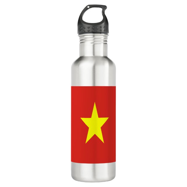 ベトナムの国旗 ー縦 EDELSTAHLFLASCHE (Vorderseite)
