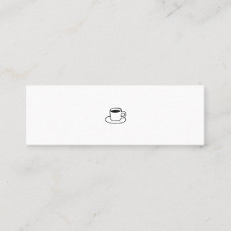 ミニマムでシンプルな名刺 ビジネスカード コーヒー MINI VISITENKARTE