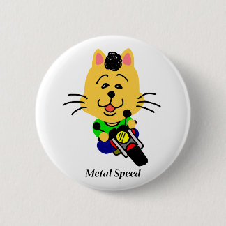 メタルスピード　全開ネコちゃん　ホワイト BUTTON