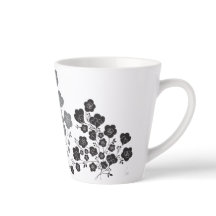 ラブリーフラワーカフェラテマグ
