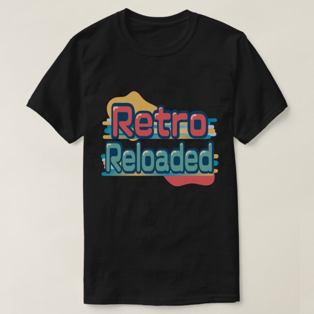 レトロTRetro Reloaded  Bold Vintage Style Graphic tee (Design vorne)