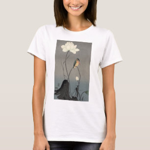 ワ セ ミ, 古 邨 Kingfisher auf Lotus, Koson, Ukiyo. T-Shirt