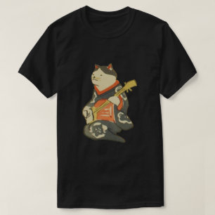 三味線を弾く猫, 国芳 Katze, die Gitarre, Kuniyoshi, Ukiyoe T-Shirt