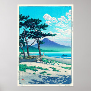 三 保 の 原, Pine Beach in Miho, Hasui Kawase Poster