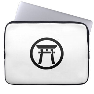 中輪に鳥居 LAPTOPSCHUTZHÜLLE