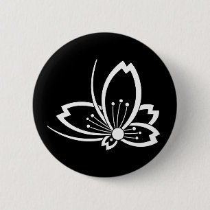 中 陰 桜 飛 蝶 び BUTTON