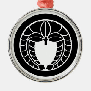 丸に下り藤 SILBERNES ORNAMENT