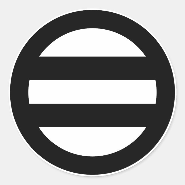 丸に二つ引き RUNDER AUFKLEBER (Vorderseite)