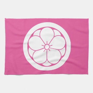 丸に八重梅 KÜCHENTUCH