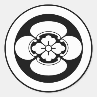 丸に木瓜 RUNDER AUFKLEBER