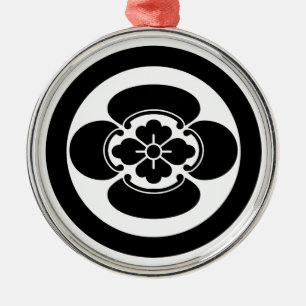 丸に木瓜 SILBERNES ORNAMENT