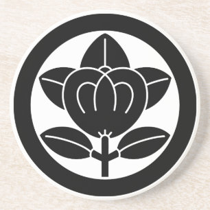 丸に橘 （六つ割り作図） GETRÄNKEUNTERSETZER