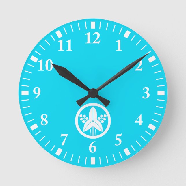 丸に立ち沢瀉 RUNDE WANDUHR (Vorderseite)