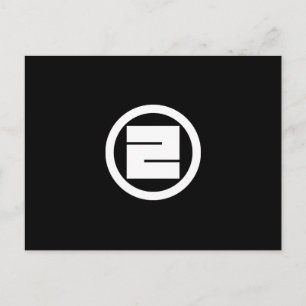 丸 に 一 の 字 角 POSTKARTE