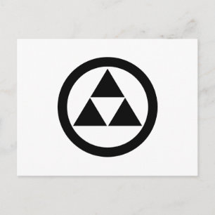 丸 に 三 つ 鱗 POSTKARTE