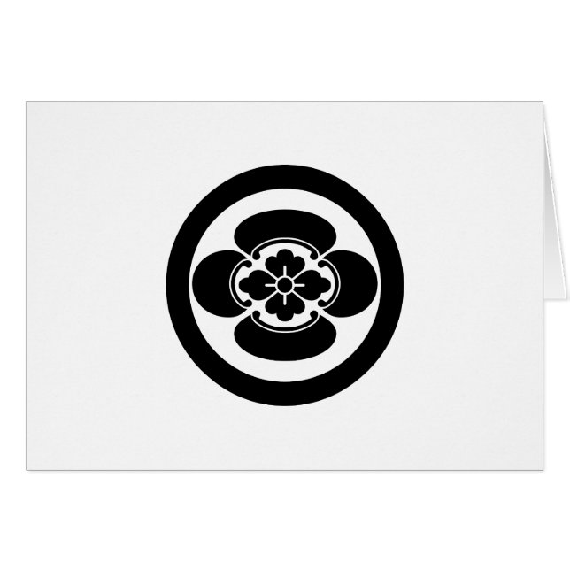 丸 に 木 瓜 (Vorderseite (Horizontal))