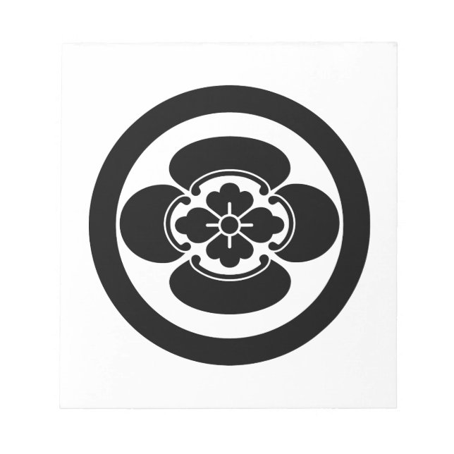 丸 に 木 瓜 NOTIZBLOCK (Vorderseite)