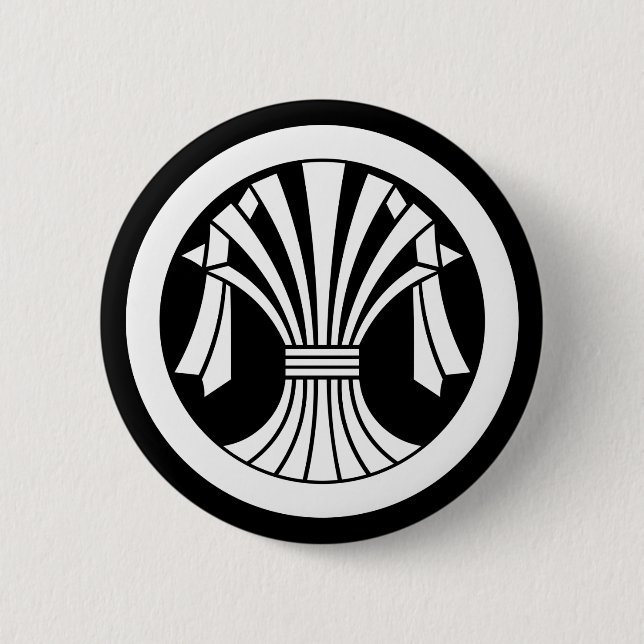 丸 に 立 ち 束 ね 熨 斗 BUTTON (Vorderseite)