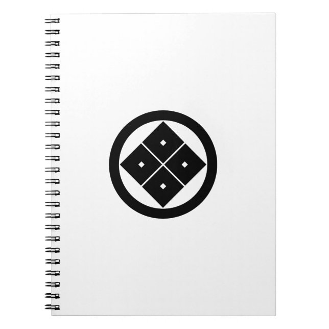 丸 に 隅 立 て 四 つ 目 NOTIZBLOCK (Vorderseite)