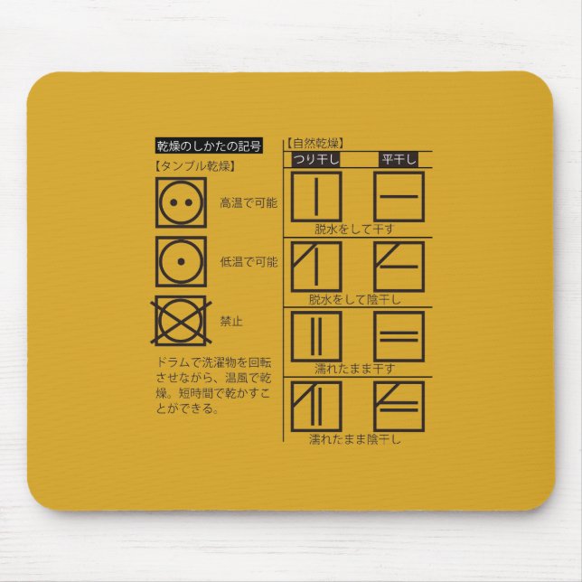 乾 燥 の し か た の 記 MOUSEPAD (Vorne)