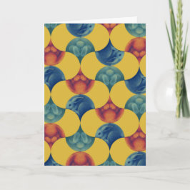 二つ折りカード ウサギの模様 Card - Pattern of Rabbit - Einladung