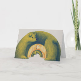 二つ折りカード 森の動物のアーチ Card -Forest Animal Arch- Einladung