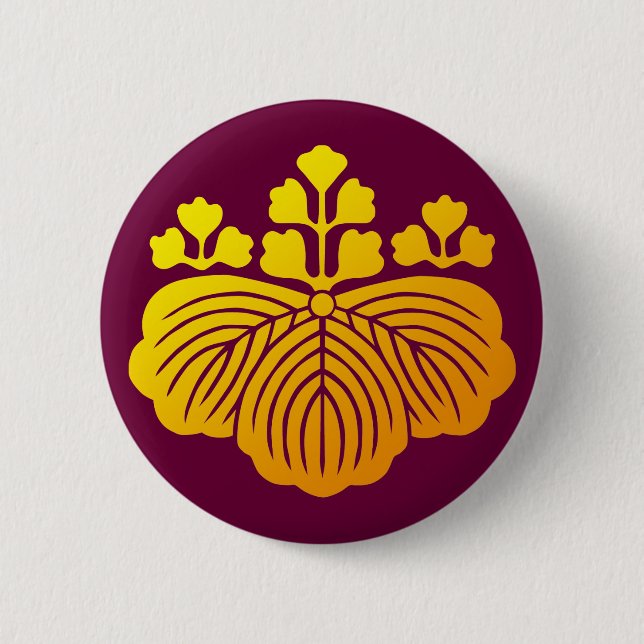 五三桐紋 BUTTON (Vorderseite)