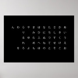 五十音（ひらがな） POSTER