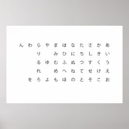 五 十 音(ひ が な) POSTER