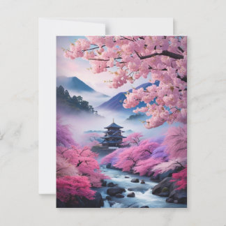 伝統的な日本の風景＊春 POSTKARTE