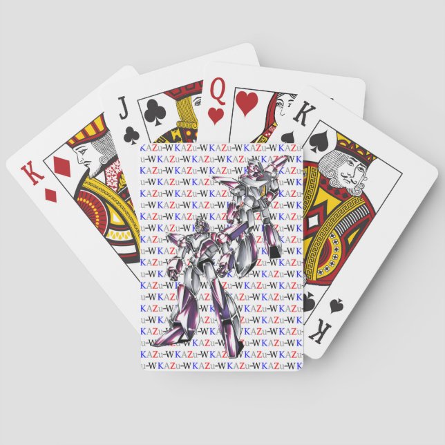 作品番号00012　「ヒーローロボ基本体」 SPIELKARTEN (Rückseite)