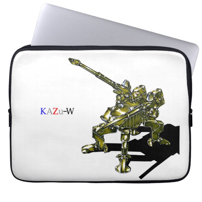 作 品 号00013 "四 脚 歩  LAPTOPSCHUTZHÜLLE (Vorderseite)