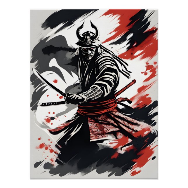 侍 の 士 Samurai-Krieger Poster (Vorderseite)
