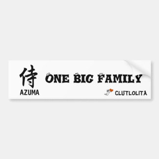 侍 One Big Family 義援金 ステッカー Autoaufkleber