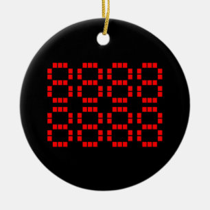 八 八 八 八 八 八 888888888   Glückszahlen Keramik Ornament